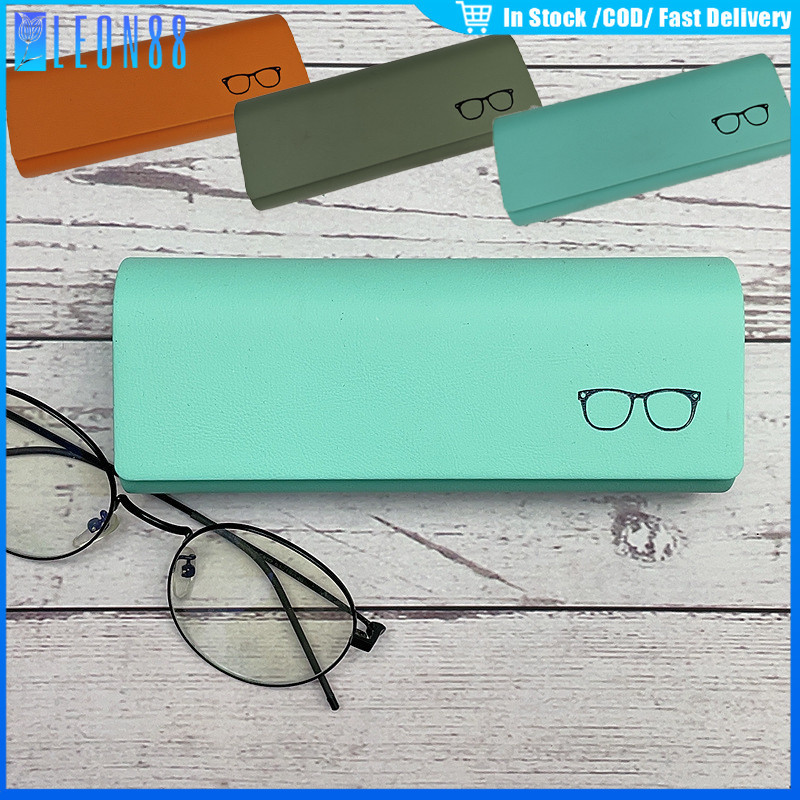ของมาใหม่！กล่องใส่แว่นตาแบบพกพา วัสดุหนัง ใส่ได้ทั้งเด็กและผู้ใหญ่