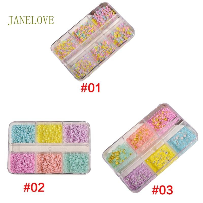Nail Caviar Beads Gold Nail Studs Round Nail Jewels DIY Nail Set Mini Nail Beads