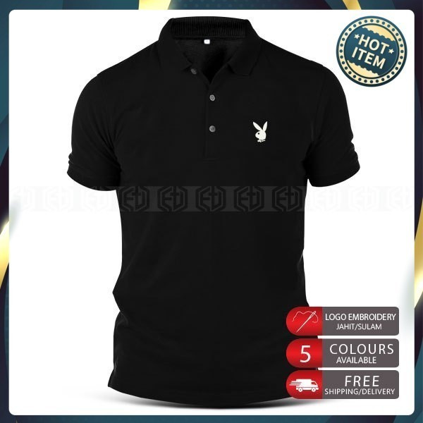 Playboy Logo Polo T-Shirt Fashion Sportswear Streetwear Unisex Casual T-Shirt Shirts Sale