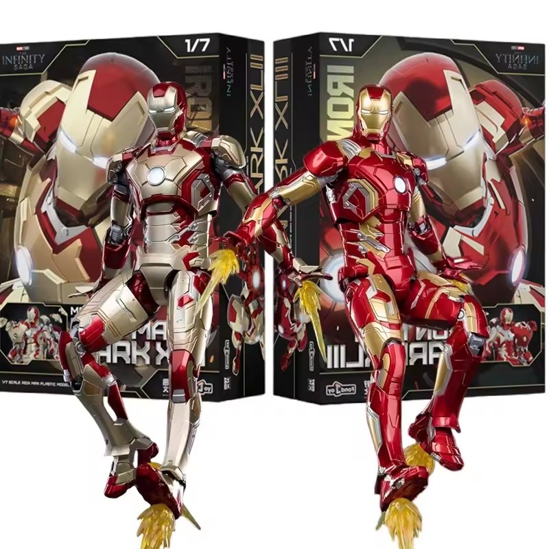 Fondjoy Marvel Iron Man MK46 MK42 MK43 Assembly 10 นิ้ว 1/7 Scale Action Figure สะสมตกแต่งของเล่นเด็กของขวัญ