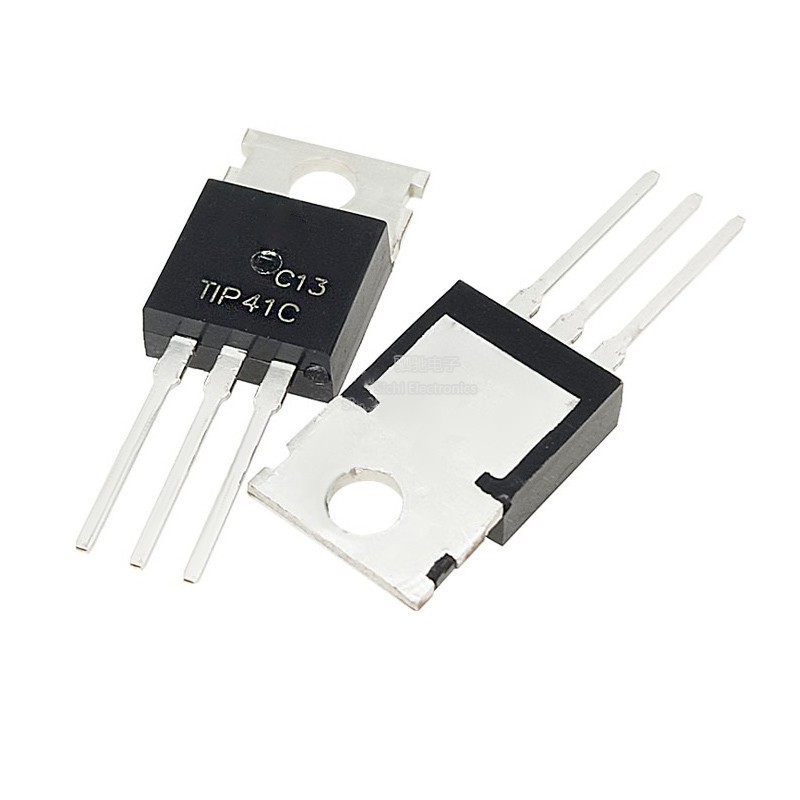 TIP41 TIP41C TO-220 ทรานซิสเตอร์พลังงาน NPN ของแท้ใหม่เอี่ยม TIP41 In-Line