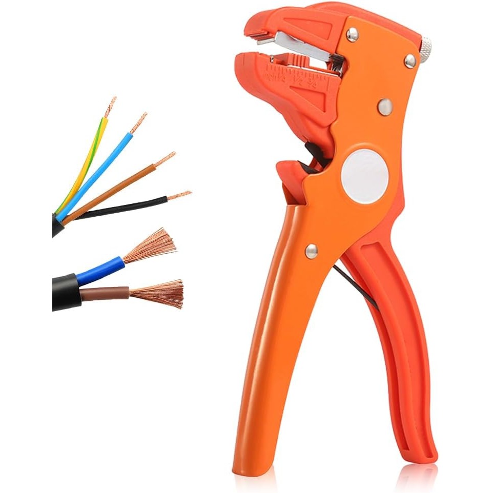 คีมปอกสายไฟอัตโนมัติ 2 In 1 Wire Stripper Cutter สำหรับตัด ปอกสายไฟ งานช่างไฟ และ DIY