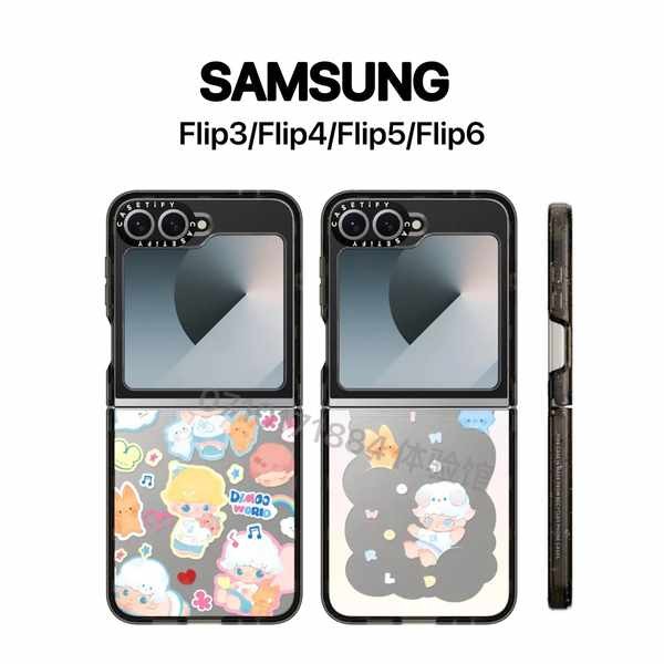 เคส z flip 6 เคส flip5 CASETi Co-Branded DIMOO WORLD Bubble Mart Samsung Galaxy Z Flip6 Flip เคสโทรศ