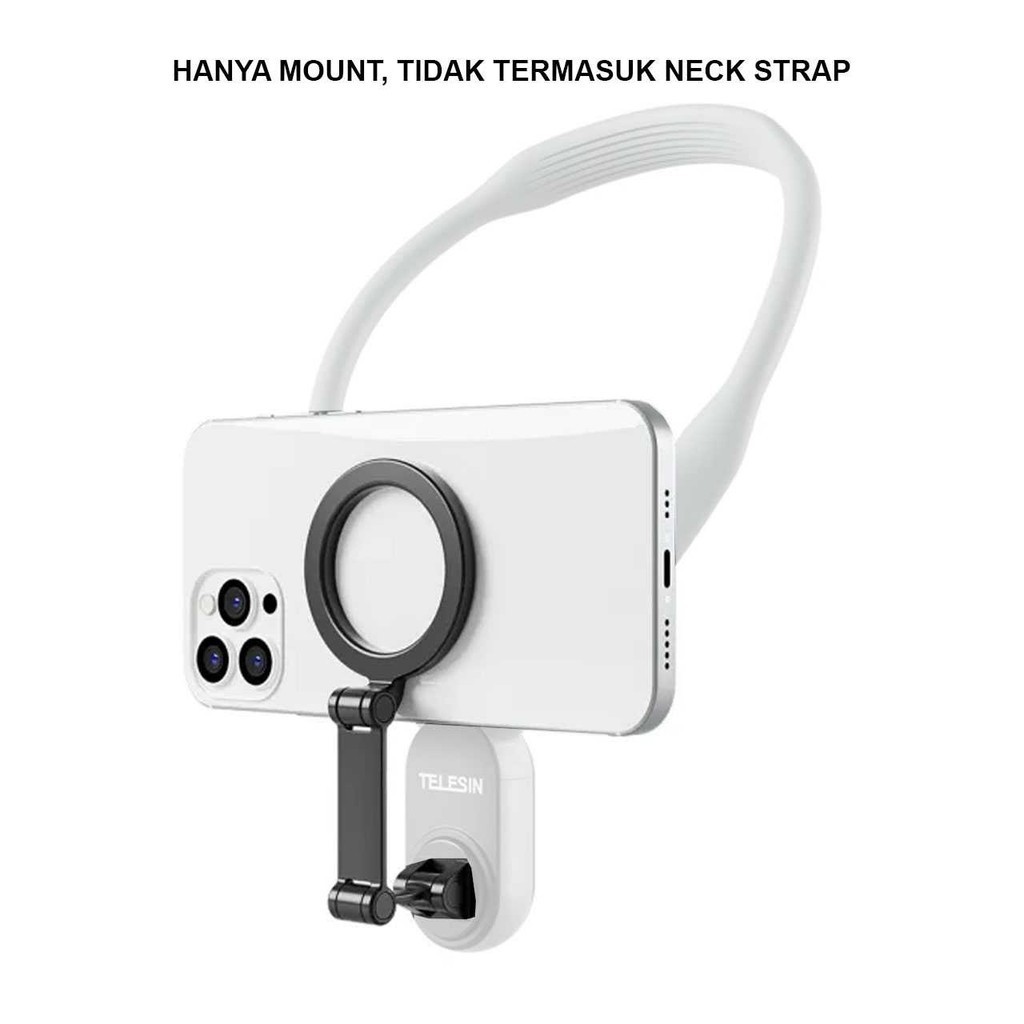 QUICKSHP TELESIN แท่นยึดสมาร์ทโฟนแบบแม่เหล็กสําหรับสร้อยคอสายคล้อง TELESIN - P7-MB-01| |