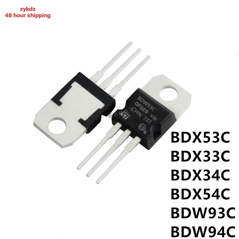 สินค้าใหม่10PCS BDX53C BDX33C BDX34C BDX54C BD911 BD912 TO-220 BDX53 BDX33 BDX34 BDX54 TO220 BDW93C 