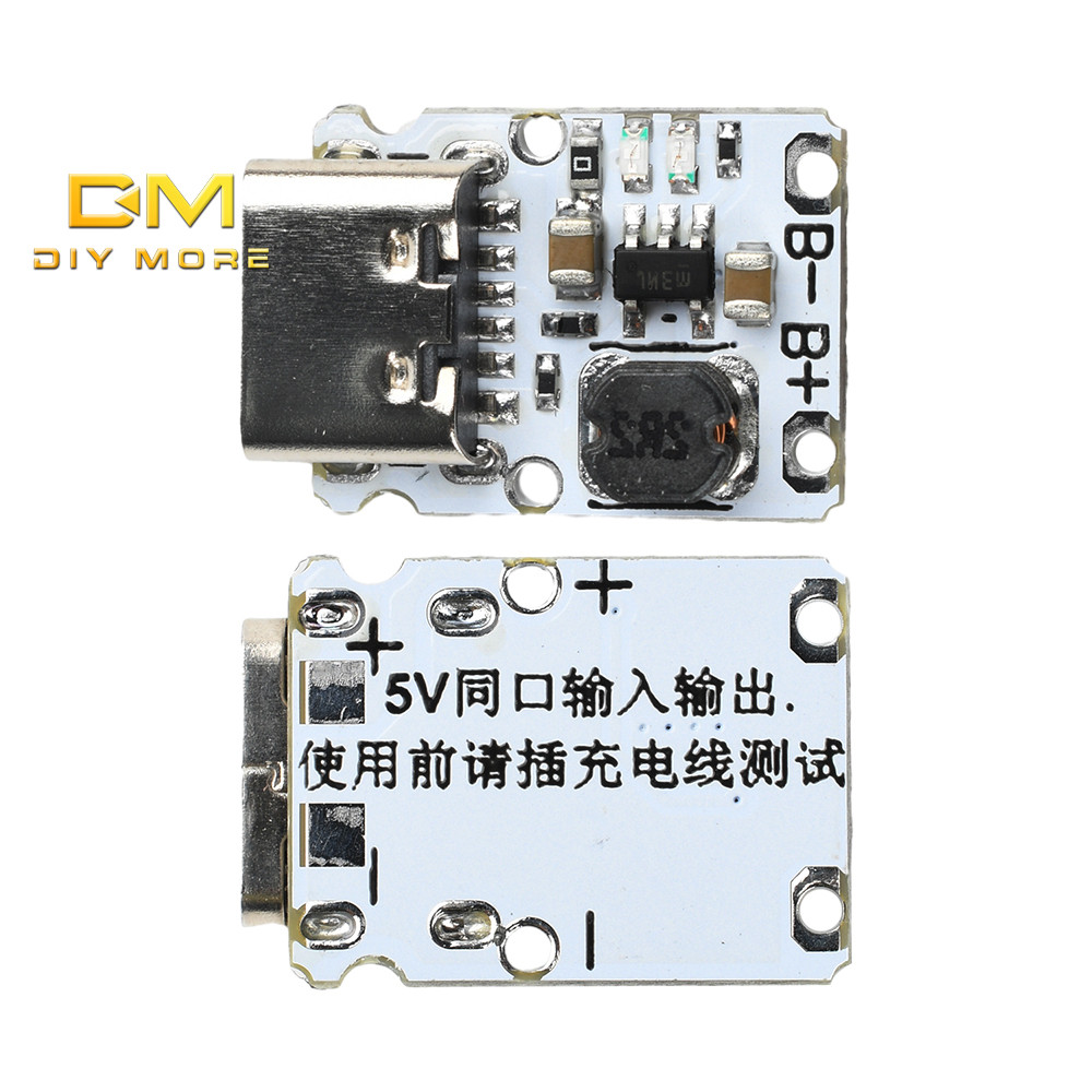 DIYMORE DC 5V ชาร์จ/Discharge โมดูล 1.2A Mini Li-ion แบตเตอรี่โมดูลชาร์จ Boost Power Supply Board พร้อมป้องกันประเภท C