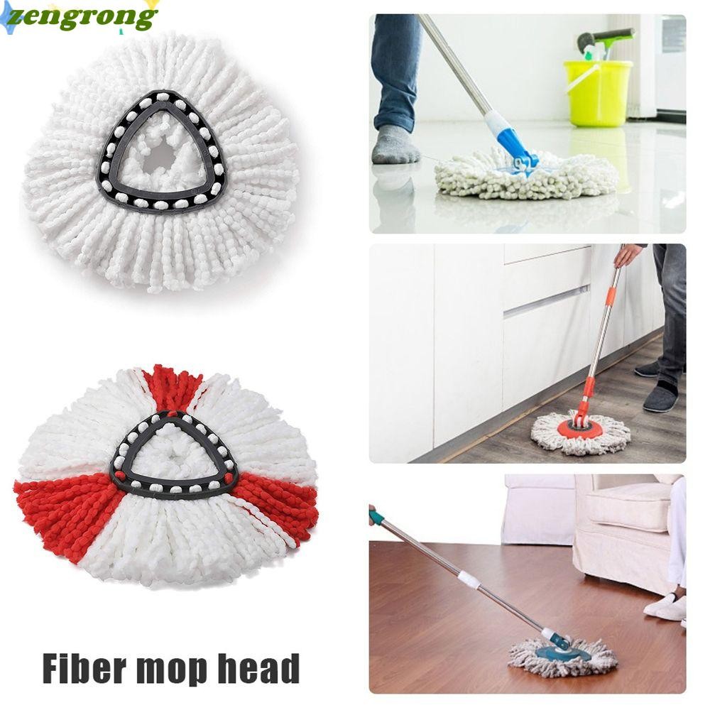 อุปกรณ์เสริมหัวม็อบ ZENGRONG สามเหลี่ยม 360° ไมโครไฟเบอร์สําหรับ O-Cedar/Vileda