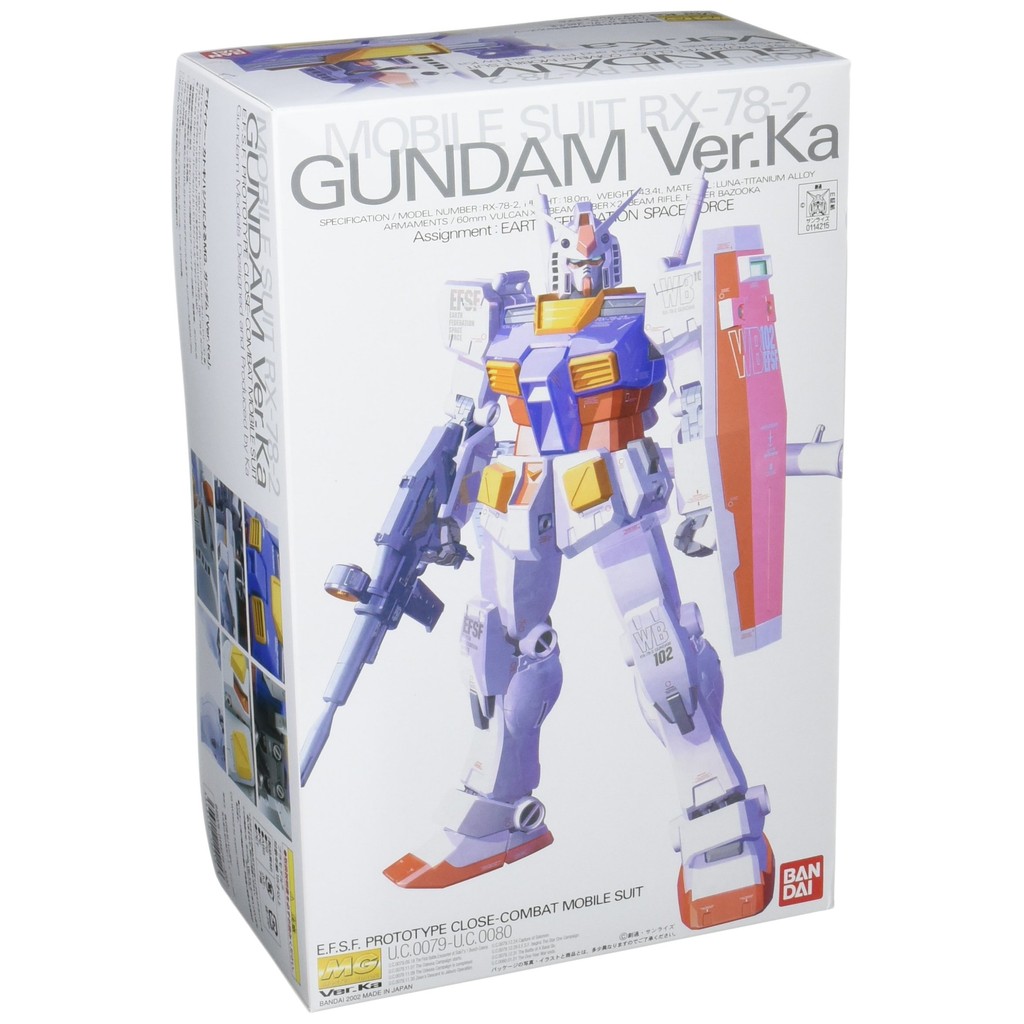 MG 1/100 RX-78-2 Gundam (Ver.Ka) Mobile Suit Gundam Model Kit