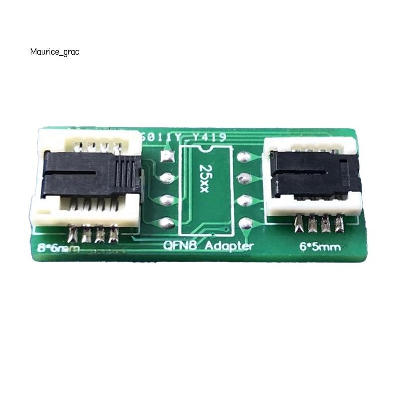 QFN8 /WSON8/MLF8/MLP8/DFN8 ถึง DIP8 ซ็อกเก็ตสองในหนึ่งเดียว/อะแดปเตอร์สําหรับทั้ง 6x5 มม.และ 8x6 มม.
