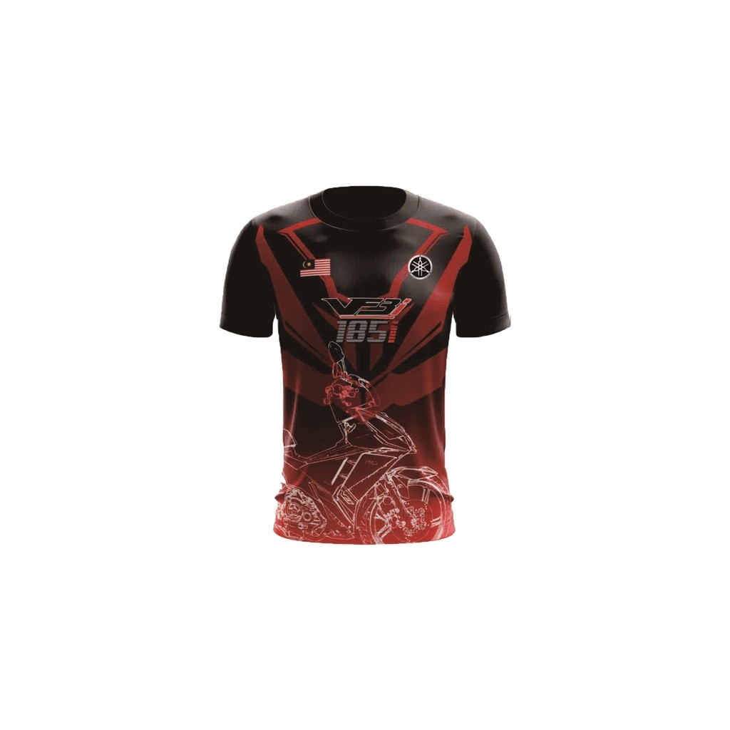 [SHOP MALAYSIA] Men Motorcycle GP T-Shirt Racing Biker Jersey Full Print (Male GP Motorcycle T-Shirt