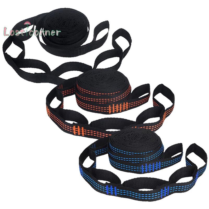 [Lostcorner] สายรัดเปลญวน 2 ชิ้นเชือกน้ําหนักเบาแข็งแรงเป็นพิเศษและ 600 ปอนด์ Breaking Strength Non-Stretch [ใหม่]