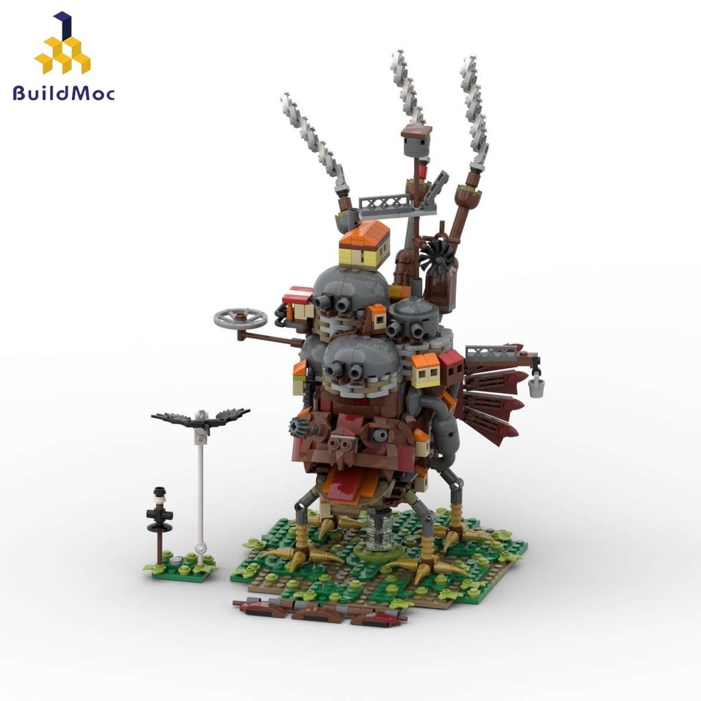 BuildMOC Creator Howls Moving Castle รุ่น DIY building blocks ของเล่นเพื่อการศึกษา DIY อิฐ MOC ชุด
