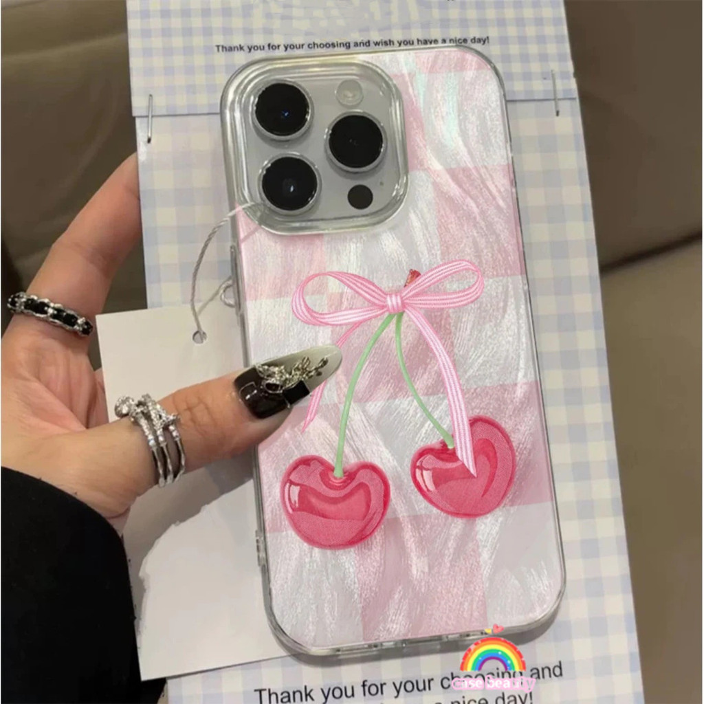 Cherry และ Bow Case Infinix Hot 50i 50 40i 30i 20S 10S 30 8 9 11 12 20i 10 PRO Play ITEL P55 A50 RS4
