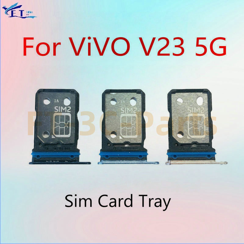 สําหรับ ViVO V23 5G ซิมการ์ดถาดสล็อตผู้ถือซิมการ์ดอะไหล่ทดแทน