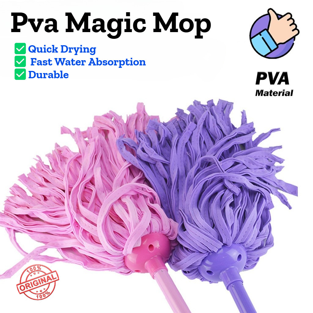 Pva Mop Deep Clean Easy Mop ไม้ถูพื้นทําความสะอาดพื้นการปนเปื้อนที่แข็งแกร่งเป็นพิเศษ