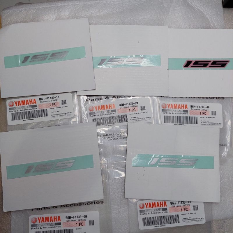 สติ๊กเกอร์โลโก้ Writing 155 All New NMAX N Max Original YAMAHA B6H-F173E MFMW