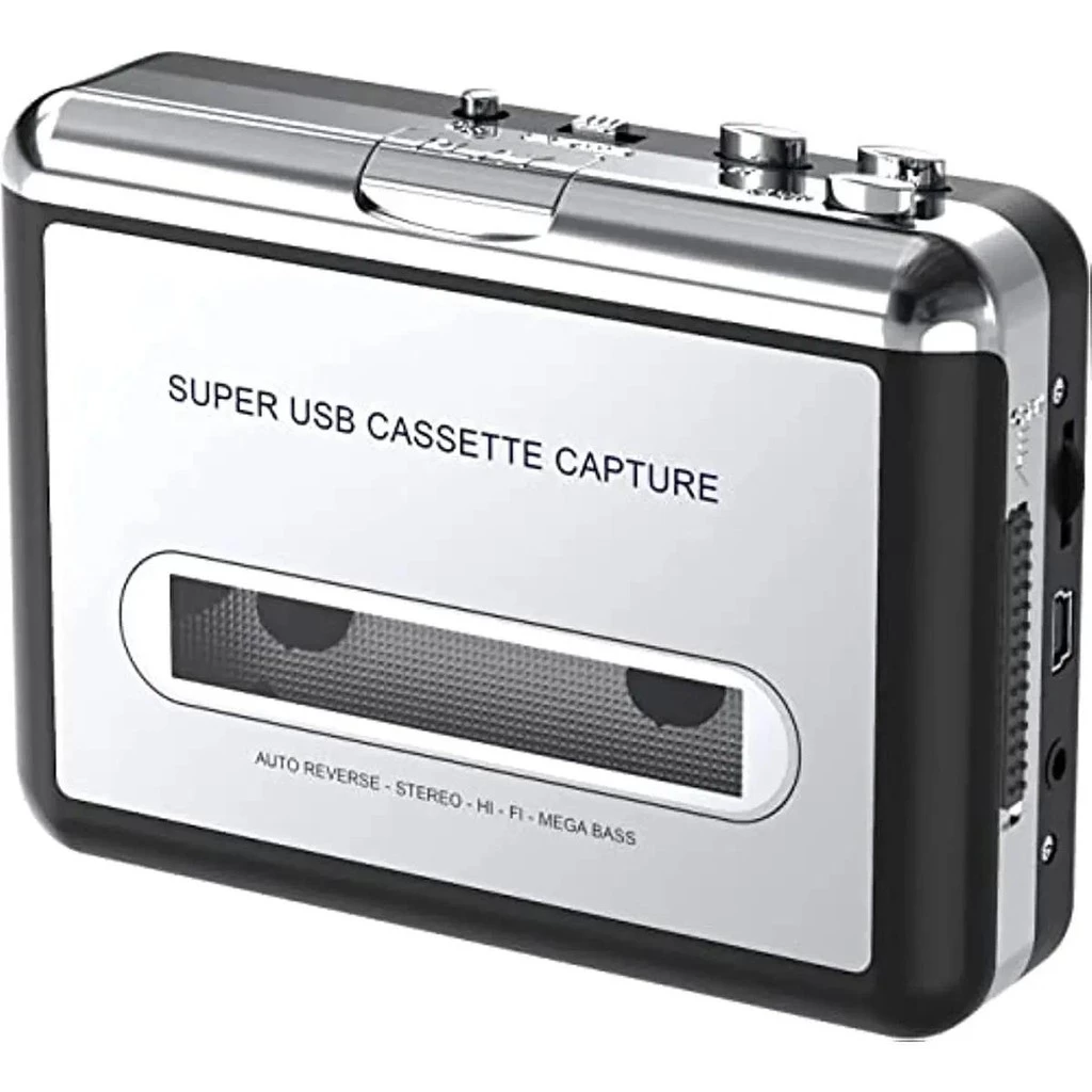 เครื่องเล่นเทปคาสเซ็ต Walkman เป็นตัวแปลง MP3 CD เครื่องเล่นเพลงเสียงเข้ากันได้กับคอมพิวเตอร์แล็ปท็อปพีซีแปลง CASSETTE เป็นดิจิตอล