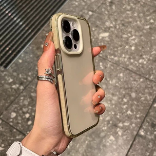 หรูหราโปร่งใสเคสโทรศัพท์สําหรับiPhone 11 12 13 14 15 16 Pro Max Plus X Xs Max XRกันชนใสปกหลัง