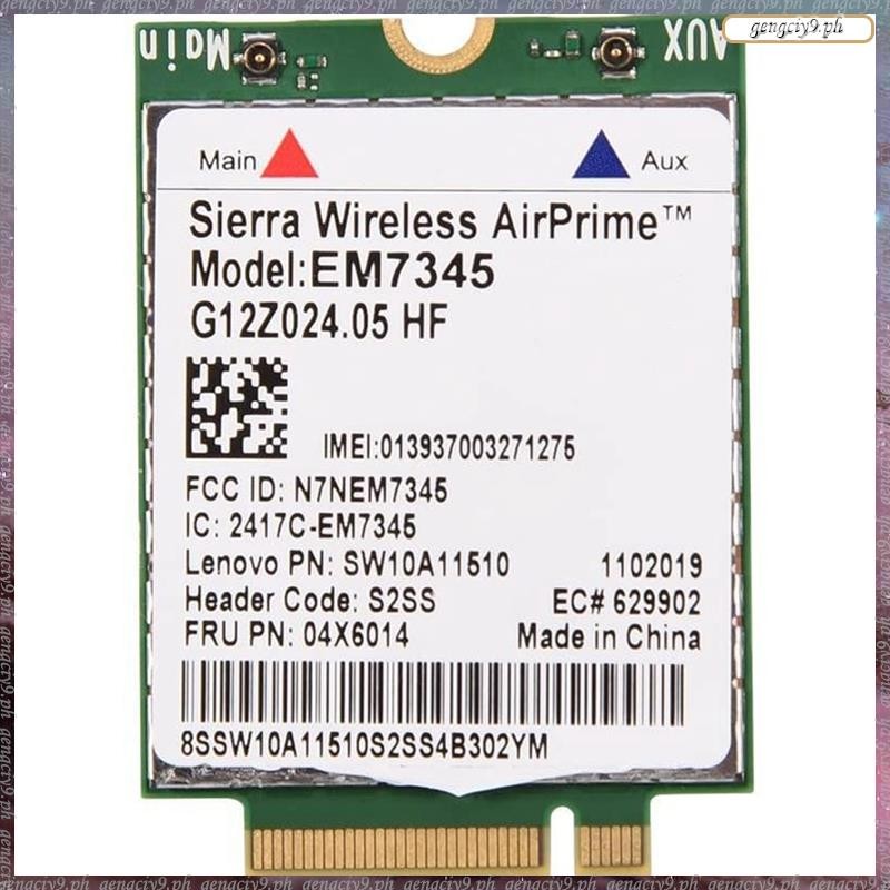 [LR] การ์ดเครือข่าย, EM7345 4G LTE WWAN Card Module สําหรับ X250 X1C W550 T450 X240 T440 รองรับสําหร