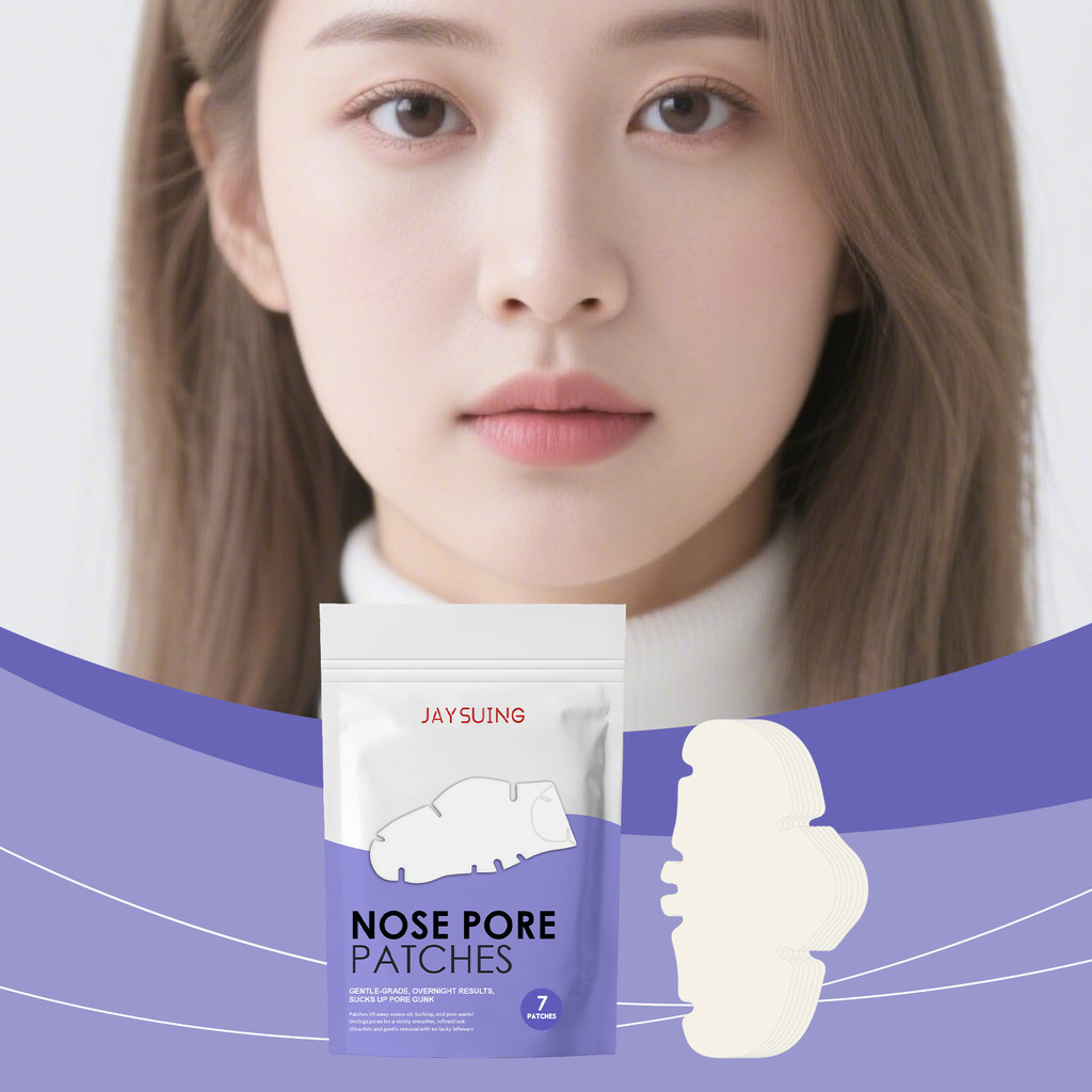 JAYSUING Pore Cleansing Nose Mask ทําความสะอาดทุกวัน Blackhead Oil Gentle Skin Care Peel-off Nose Ma