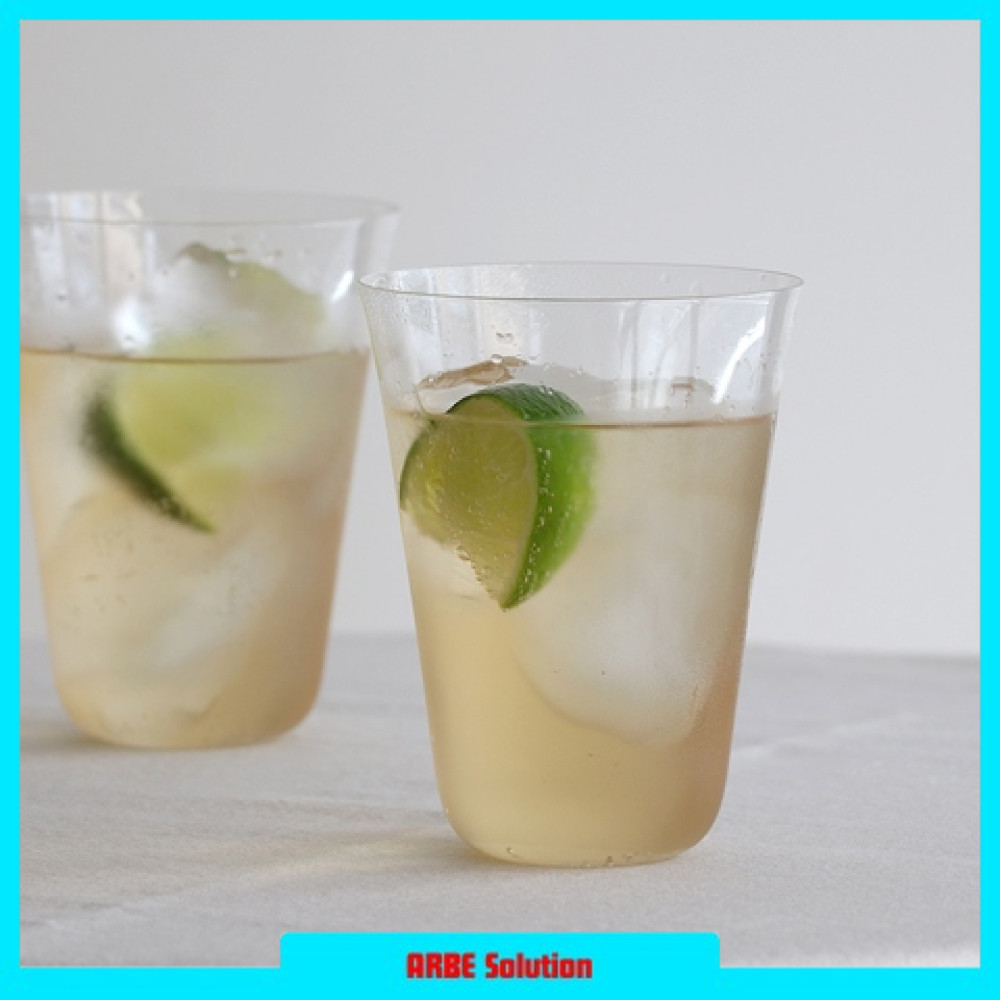 One Two Cups Aesthetic Glass Coffee Tea Ultra Thin Glass 370ml - KM518