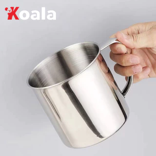 KOALA แก้วสแตนเลส 6.5,8,9,10,11,12 ซม. กระป๋องน้ำสแตนเลส แก้ว แก้วมีหู น้ำหนักเบา ใช้งานได้ดี แก้วน้ำ ถ้วยสแตนเลส แก้วใส