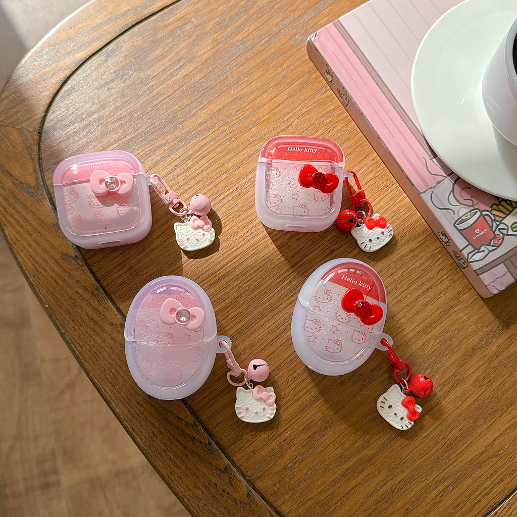 สําหรับHUAWEI FreeBuds 4 5 6 7 i 4E SE PRO 3 2 + FreeClip Hello Kitty Cat Soft Tpuกรณีฝาครอบป้องกัน ราคา ถูกที่สุด ดีลบีเคเค