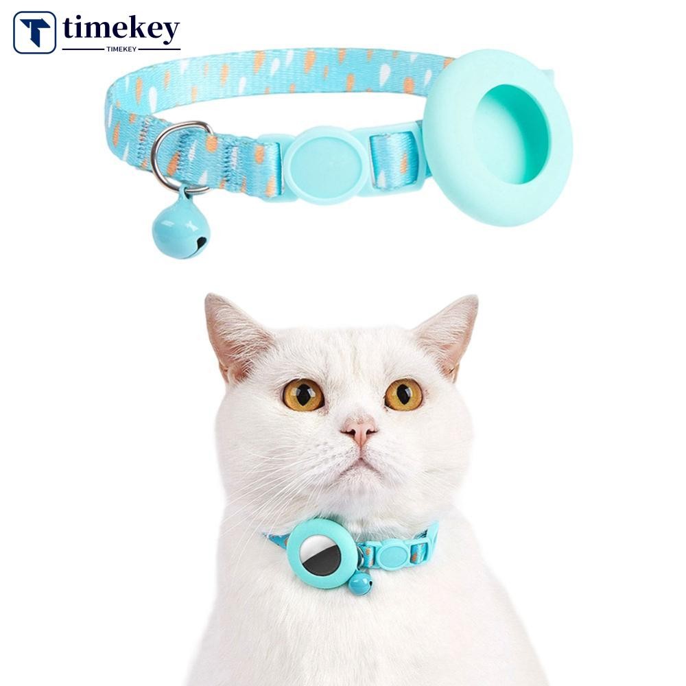 TME ปรับน่ารัก Tracker ฝาครอบป้องกันปลอกคอแมว GPS Tracker ฝาครอบป้องกันคอที่มีสีสันสัตว์เลี้ยงแมวตํา