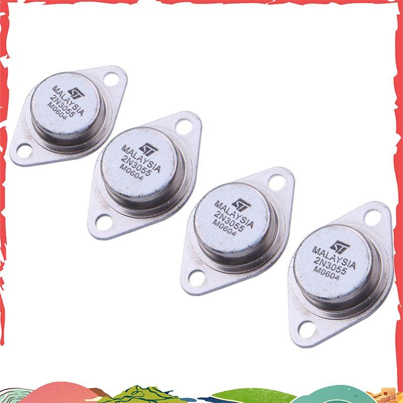 Super 4 x 2N3055 15A 60V NPN AF ทรานซิสเตอร์พลังงานเสียง TO-3
