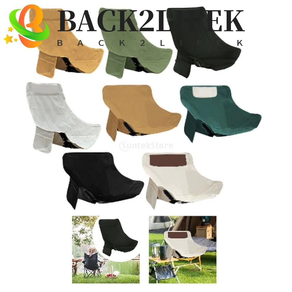 BACK2LIFEK ผ้าคลุมเก้าอี้แคมปิ้งพับได้ สำหรับเก้าอี้ดวงจันทร์ ออกแบบเพื่อกันรอยขีดข่วนและคงทน ทำจากผ้า Oxford พร้อมระบบกันลื่น เพื่อความสะดวกในการตั้งแคมป์กลางแจ้ง