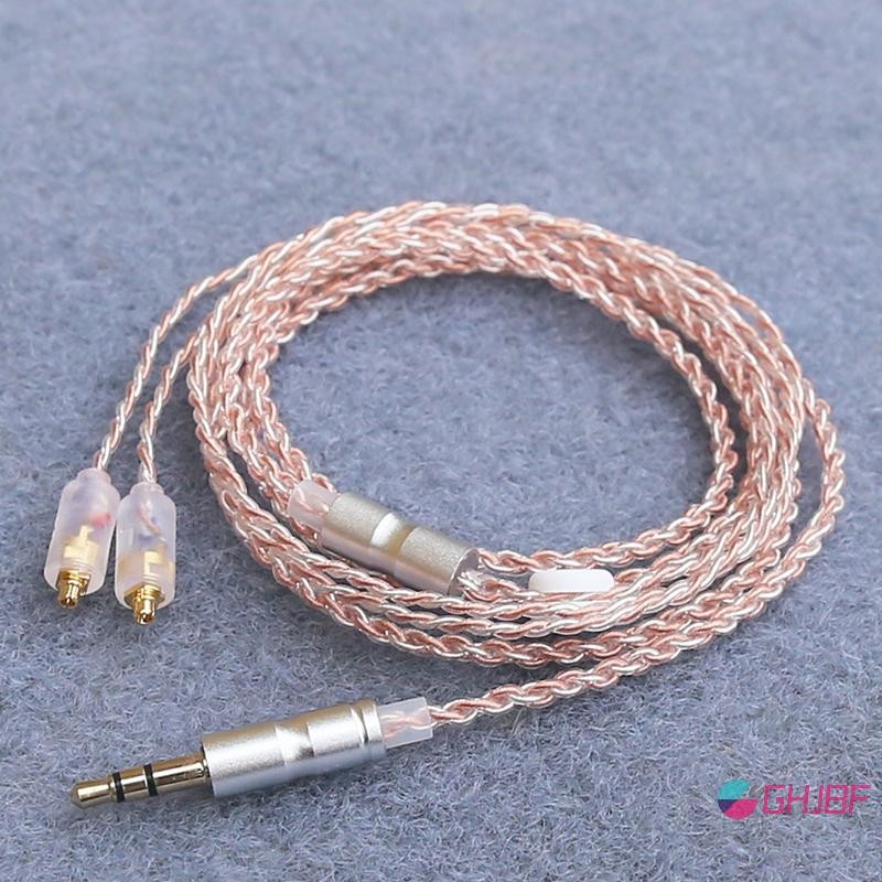 GHJBF] HiFi หูฟังอัพเกรด MMCX 3.5 มม.1.2 M Silver Plated Core สําหรับ Sennheiser คอเต่า IE200/IE300/