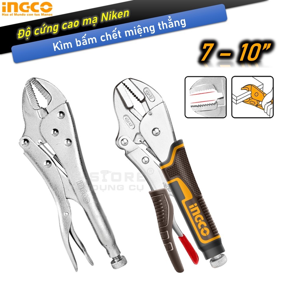 INGCO HSJP0110 HSJP0210 คีมไดคัท คีมไดคัท 10 นิ้ว ทําจากเหล็ก Cr-V ชุบนิกเกิล
