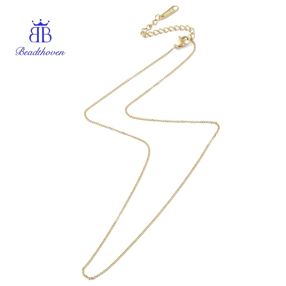 สร้อยคอลดั่งเงิน IP 304 สแตนเลสสตีล สำหรับทั้งชายและหญิง ขนาด 16.26 นิ้ว (41.3 cm)