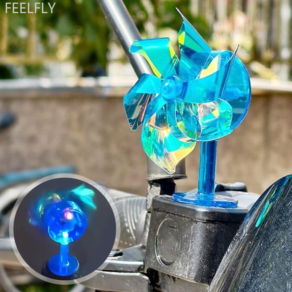 FEELFLY พัดลมโซลาร์สำหรับแฮนด์บาร์และหมวกกันน็อค มอเตอร์ไซค์ สีสันสดใส ติดตั้งง่าย T8V2