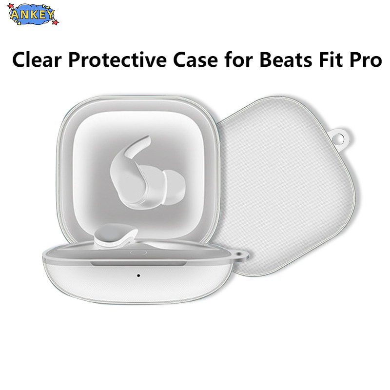 for Beats Fit Pro Case Protective Transparent Clear TPU Covers Bluetooth Earphone Shell Headphone Po
