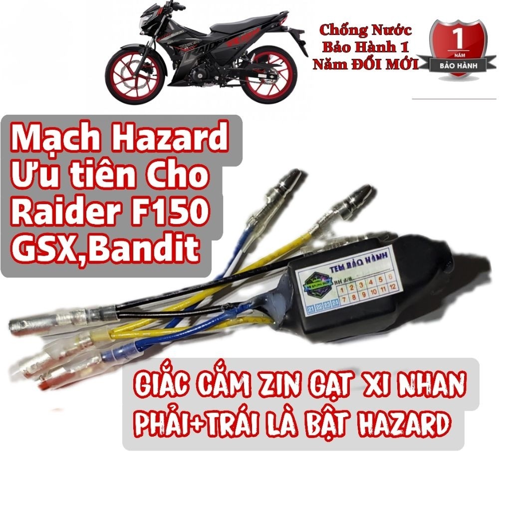 Hazard Priority Flashing Circuit พร้อม 4 ไฟเลี้ยวสําหรับ Raider F150ร้าน NB Racing