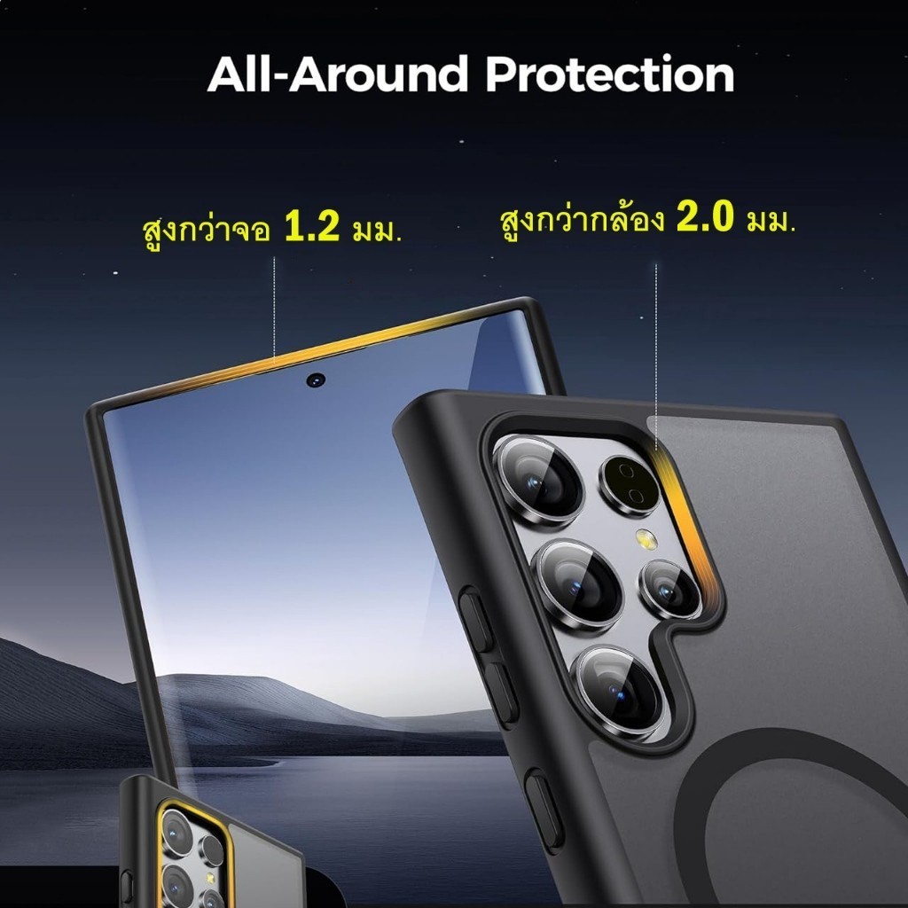 เหมาะสำหรับ Samsung A56 A16 A55 A54 A26 A25 A22 A15 A06 เคสโทรศัพท์แบบด้าน Galaxy S25 S24 Ultra เคสป้องกันแม่เหล็กแบบด้า - ภาพย่อย 4