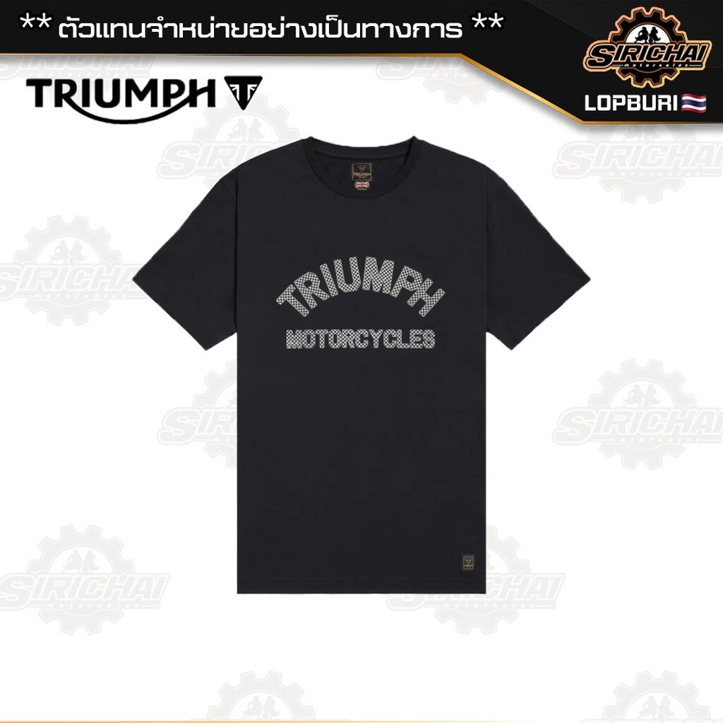 เสื้อยืด Triumph BURNHAM CHECKERBOARD MTSS25137