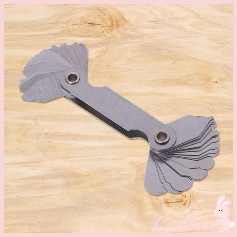 COO Radius Gauge ชุดสแตนเลสรัศมี Fillet Gauge อุตสาหกรรมเครื่องมือวัดชุด R1-6 5 R7-14 5 R15-25 R2-6-