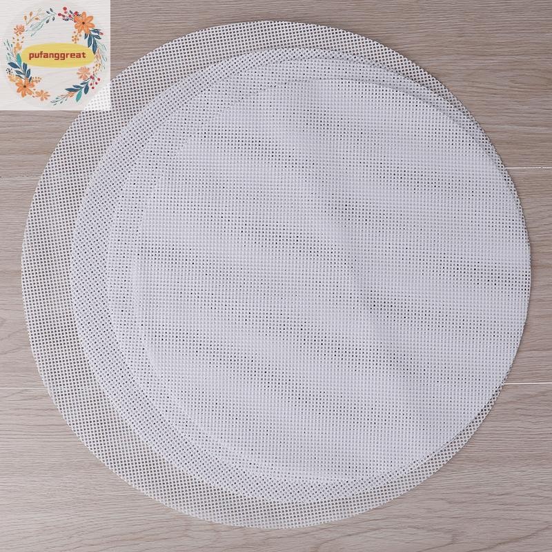 Pufanggreat รอบ Non-Stick ซิลิโคนผ้าตาข่าย Baking Liners Steamer Pad เกี๊ยว Buns Mat TH