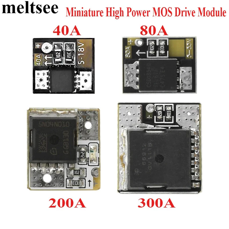 มินิพลังงานสูง MOS Trigger Switch โมดูลไดร์เวอร์ Field Effect Tube PWM กฎระเบียบอิเล็กทรอนิกส์แผงควบคุมบอร์ด 40A 80A 200A 300A
