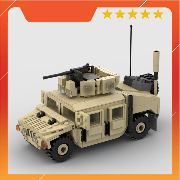 Moc Army Humvee Full Armo ประกอบของเล่น