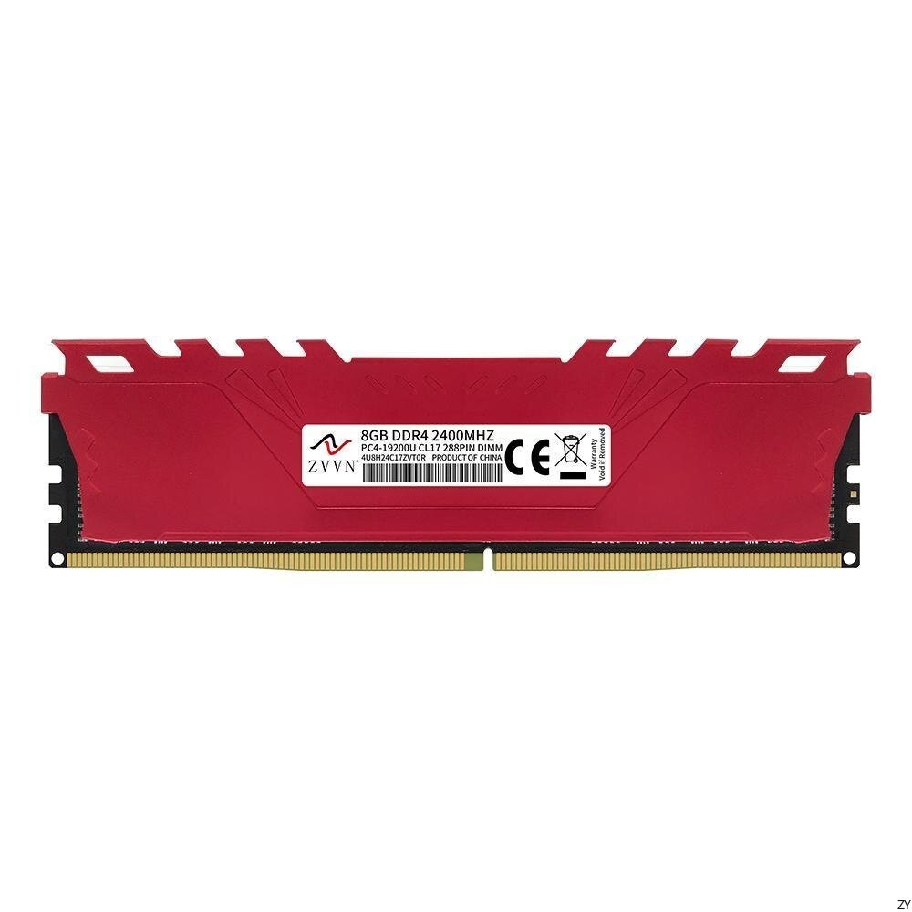 8GB DDR4 2400 (PC4 19200) หน่วยความจําเดสก์ท็อปสีแดง รุ่น 4U8H24C17ZVT0R01