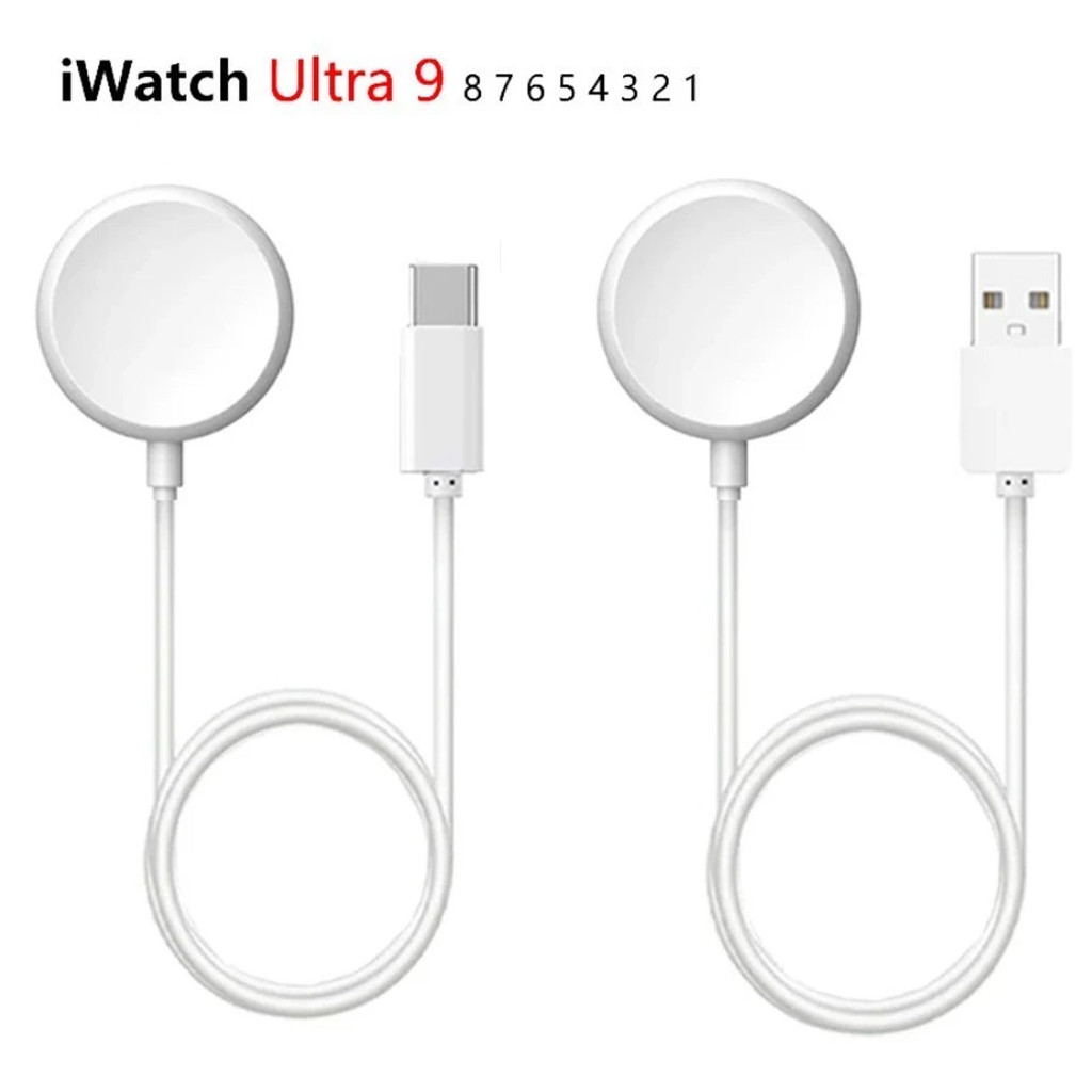 สําหรับ แอปเปิล iWatch 9 8 7 6 5 4 3 SE แท่นชาร์จสายชาร์จไร้สายแม่เหล็กชาร์จเร็ว Ultra 2 Type-C
