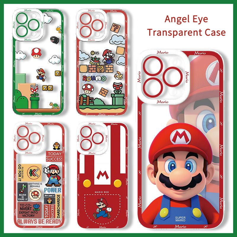 Mario เคสโทรศัพท์สําหรับ iPhone 14 13 Pro Max 15 Plus 16 12 Mini iPhone 11 XS Max XR