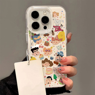 จัดส่งในพื้นที่ เคสครีมIMD น่ารัก ภาพเคลื่อนไหวการ์ตูน For IPhone16 15 14 13 11 6 7 8plus Pro Promax X XR XSMAX NYIMD184