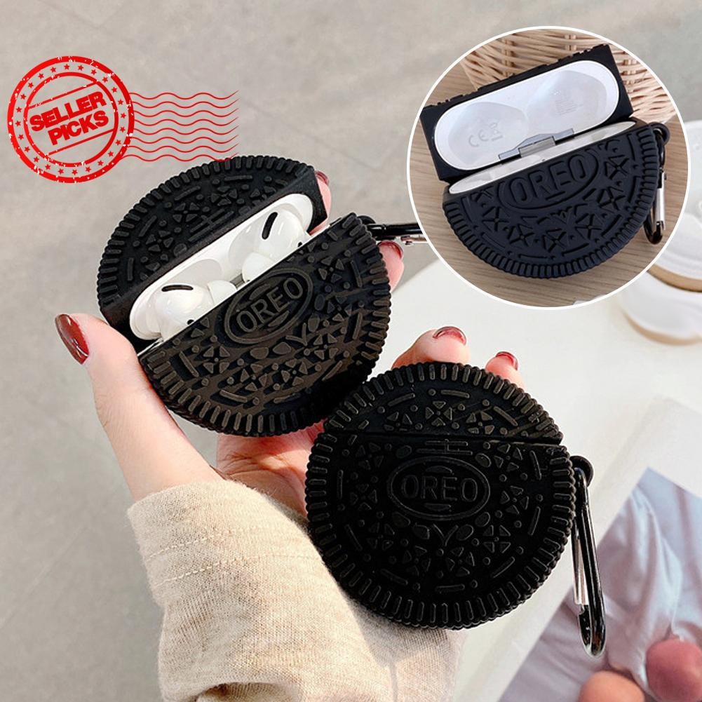 ซิลิโคนหูฟังไร้สาย Soft Case Creative Orio Biscuit Design เคสหูฟังเหมาะสําหรับ N7d8