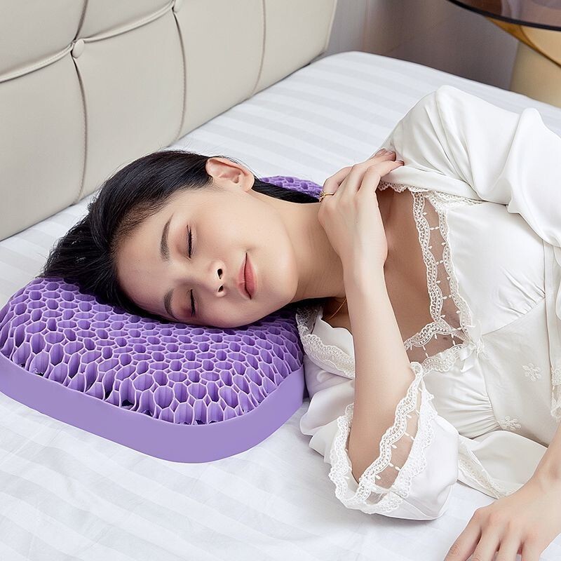 Hot DEALtpe Pectin TPE ผู้ใหญ่หมอนปราศจากความดันคอสนับสนุน Sleep Breathable กระดูกสันหลังส่วนคอล้างห