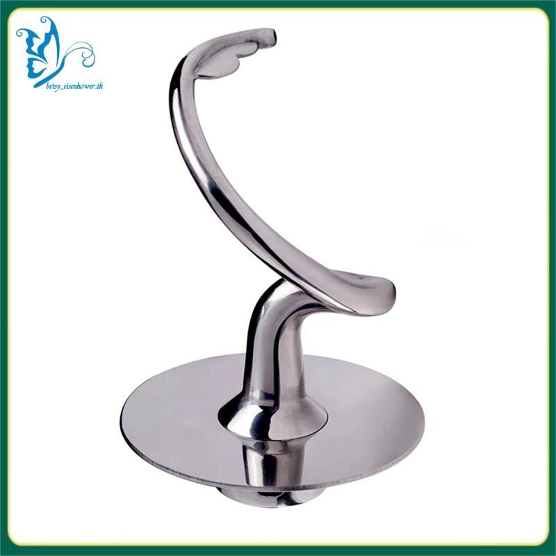 [betsy_eisenhower.th] ตะขอแป้งเกลียวสแตนเลสสําหรับ KitchenAid Stand Mixer อะไหล่อุปกรณ์เสริมเหมาะกับ 4.5-5 QT ชามผสมสําหรับเครื่องผสมขาตั้งหัวเอียง