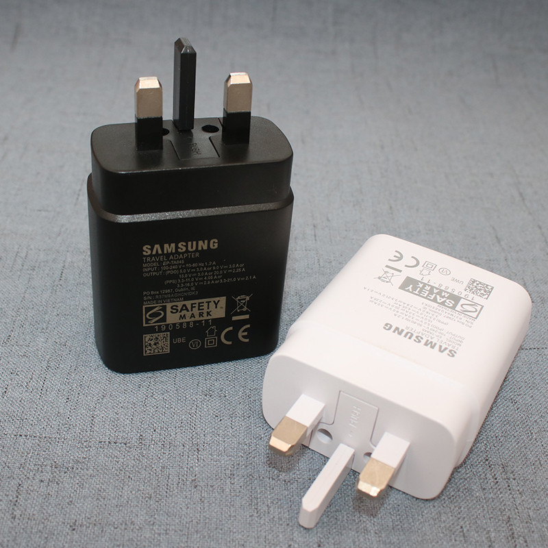 Original Samsung Galaxy Z พับ 7 6 5 Flip 7 6 5 45W Charger UK Plug Super Fast Charge Wall Power Adap